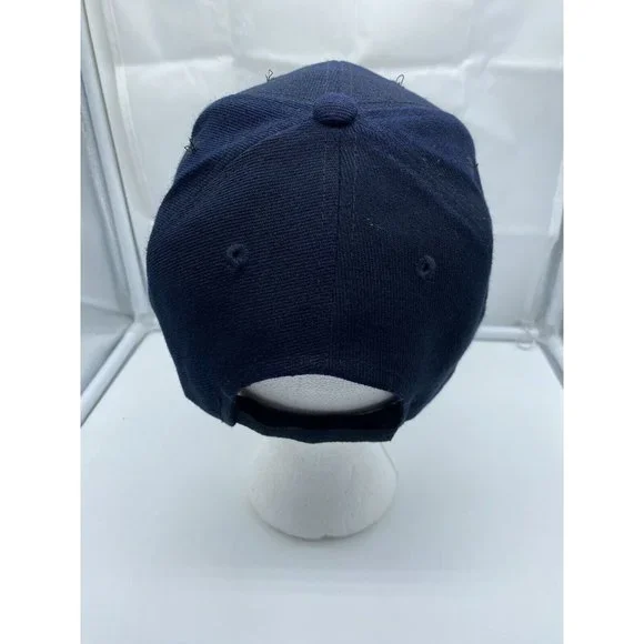 WWII Veteran Navy Blue Adjustable Adult Baseball Cap Hat Military Hook-Loop - Picture 4 of 7